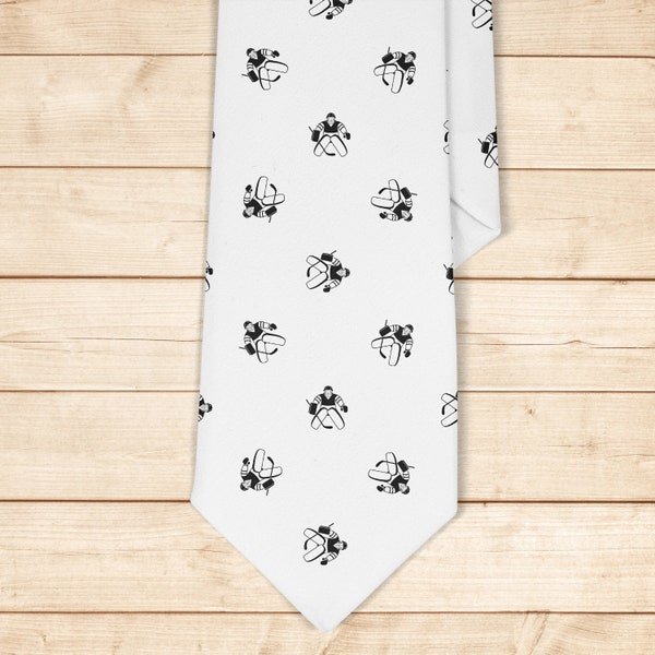 Tie for men, Kids Tie, Boys Ties, Necktie for man, Fashion Necktie for men, Novelty Conversational Neckwear Tie ( Hockey Goalie Pattern )