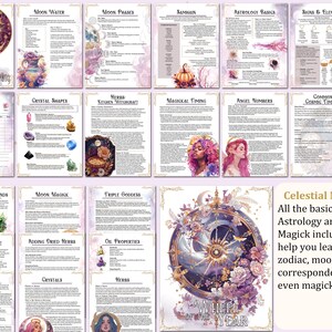 Celestial Magick
All the basics of Astrology and Lunar Magick included to help you learn the zodiac, moon phases, correspondences, and even magickal timing!