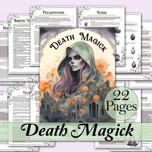 Death Magick Book of Shadows Bundle | Divination, Shadow Work, Rituals & More! - Printable Pages