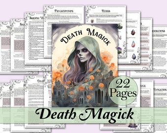 Death Magick Book of Shadows Bundle | Divination, Shadow Work, Rituals & More! - Printable Pages