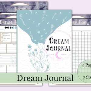 Dream Journal & Sleep Tracker | 4 Printable Pages