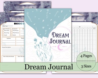 Dream Journal & Sleep Tracker | 4 Printable Pages