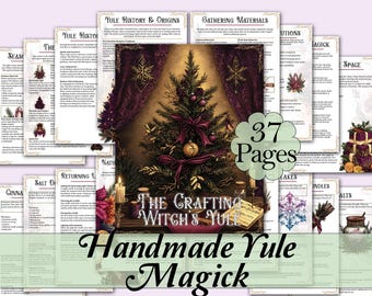 The Crafting Witch's Yule | Handmade Winter Solstice Gifts, Spells, and Decor, Book of Shadows Guide, & More! - Printable Pages
