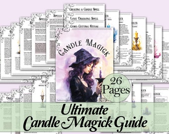 Candle Magick Guide | Colours, Meanings, Carving, Anointing, & Rituals!  - Printable Pages