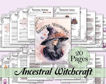 ¡Paquete/guía de brujería ancestral, rituales de curación, tarot y más! - Páginas imprimibles
