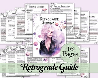 Retrograde Survival Guide | Survival Tips, Correspondences, and More! - Printable Pages