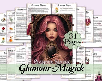 Glamour Magick Book of Shadows Bundle | Rituals, Correspondences, Guide, and More! - Printable Pages