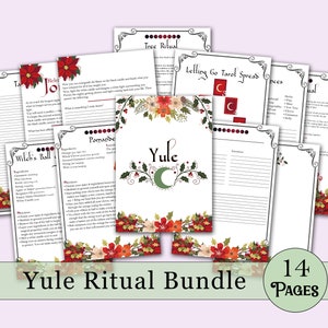 Yule Book of Shadows Bundle | Spells, Rituals, Tarot, and More! - Printable Pages