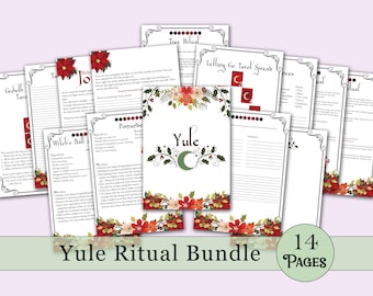 Yule Book of Shadows Bundle | Spells, Rituals, Tarot, and More! - Printable Pages