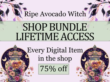Full Shop Bundle | Every Digital Product in the Store, 2000+ PDF Pages For Your Grimoire or Book of Shadows - Printable Pages