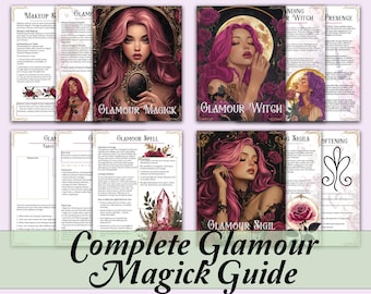 Pacchetto Streghe del Glamour / Guida per Magia del Glamour, Incantesimi, Divinità, Corrispondenze, Sigilli, Tarocchi, Spunti per il Diario e altro ancora! - Pagine stampabili