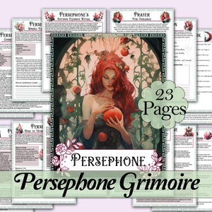 Persephone Book of Shadows Bundle | Rituals, Tarot Spreads, Correspondences, and more! - Printable Pages