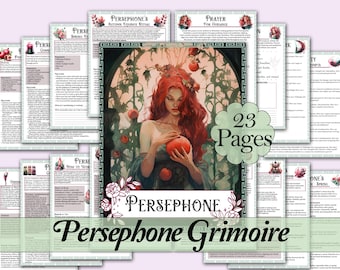 Persephone Book of Shadows Bundle | Rituals, Tarot Spreads, Correspondences, and more! - Printable Pages