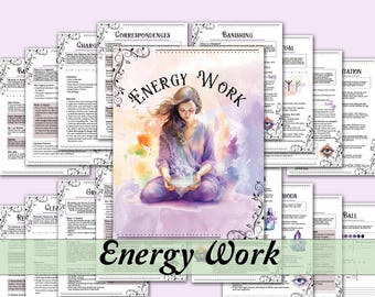 Energy Work Bundle | Cleansing, Banishing, Warding, and More! - Printable Pages