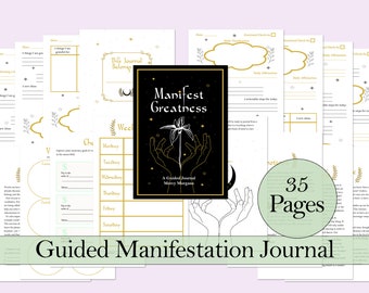 Manifestation Journal | Printable Guide - Gold Edition