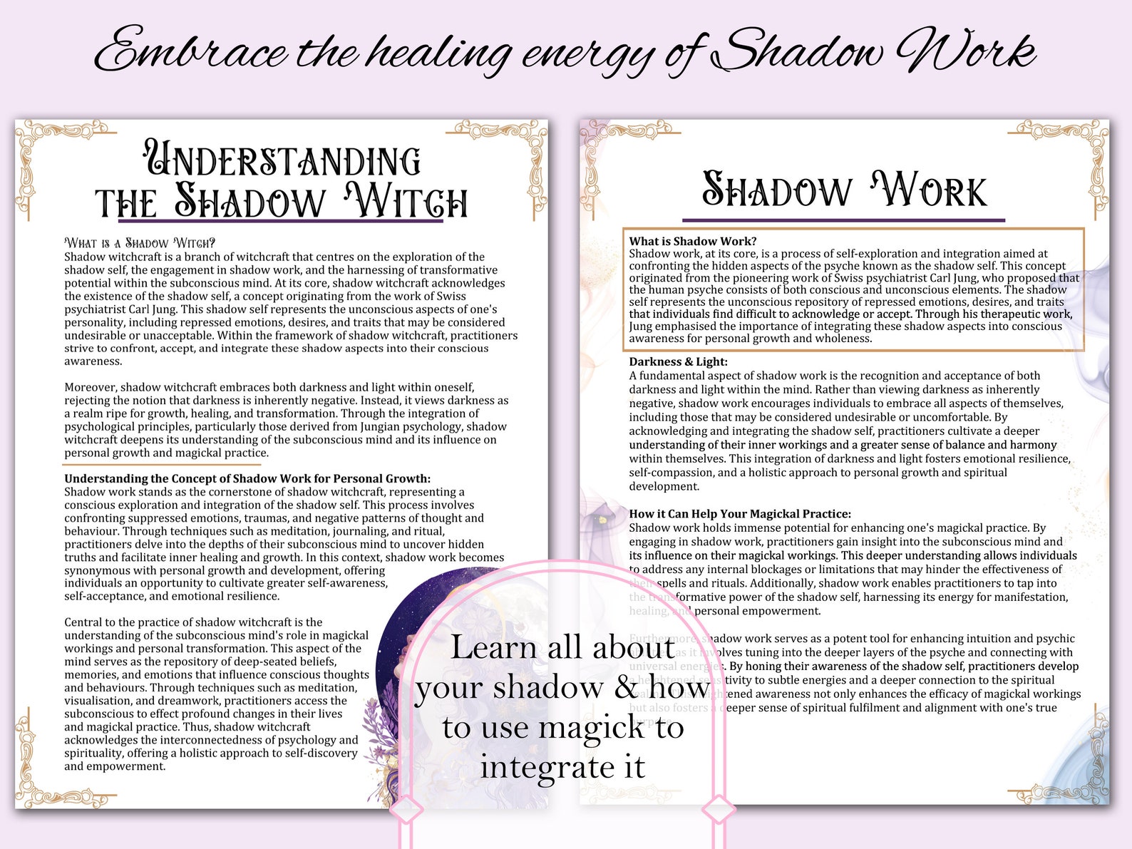 Shaodw Ritual Shadow Witch Bundle | Guide to Shadow Work in Witchcraft, Spells ...