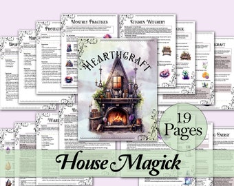 House Magick Buch der Schatten Bundle | Reinigung, Abwehr, Rituale und mehr! - Druckbare Seiten