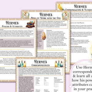 Use Hermes’
correspondences
& learn all about
how his powers &
attributes can aid
in your practice