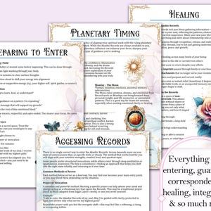 Everything from
entering, guardians,
correspondences,
healing, integration,
& so much more