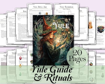 Guía y rituales del Sabbat de Yule: correspondencias, hechizos, tarot y mucho más - Páginas imprimibles