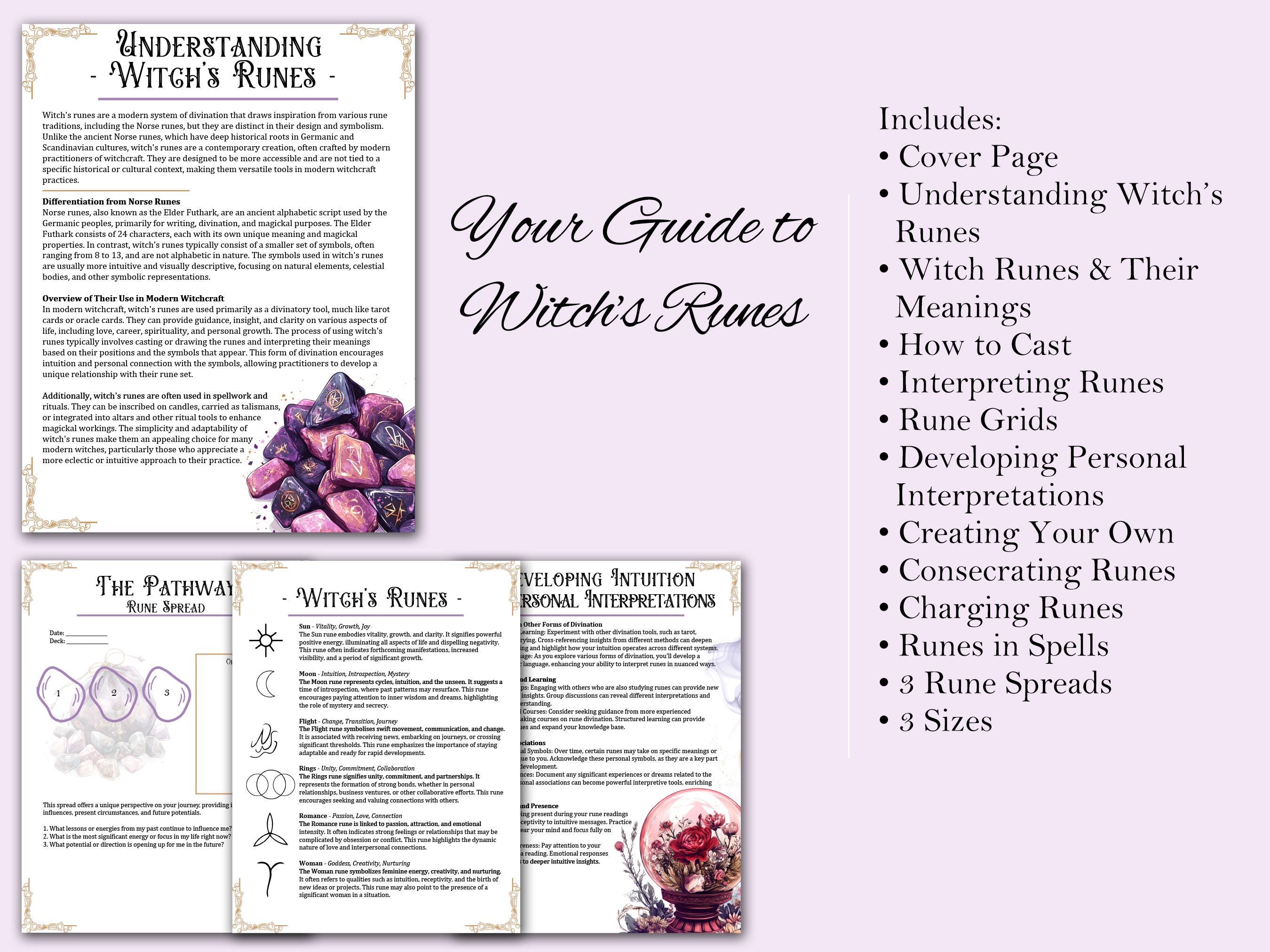 Witches Runes | Guide, Cheat Sheet, Spreads, How to Create, Consecrate ...