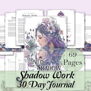 30 Day Shadow Work Journal Program | Into the Shadow - 69 Printable Pages