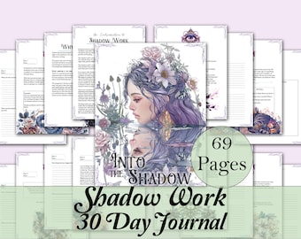 30 Day Shadow Work Journal Program | Into the Shadow - 69 Printable Pages
