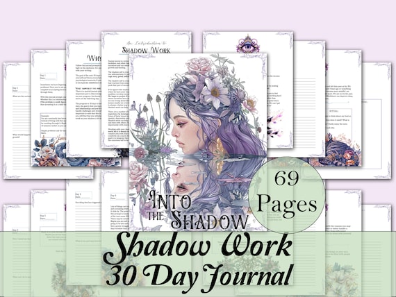 30 Day Shadow Work Journal Program | Into the Shadow - 69 Printable Pages