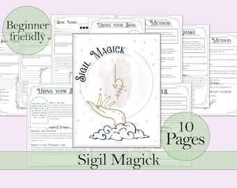 Sigil Magick Guide & Worksheets | Printable Book of Shadows Pages