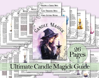 Candle Magick Guide | Colours, Meanings, Carving, Anointing, & Rituals!  - Printable Pages