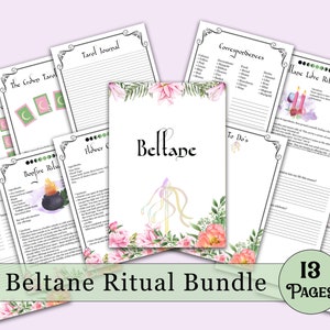 Beltane Book of Shadows Bundle | Journals, Rituals, Tarot, and More! - Printable Pages