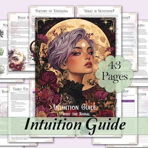 Intuition Guide | Developing and Trusting Intuition, Fear, Emotions, Dreams, Spells, Journal, Correspondences, and More! - Printable Pages