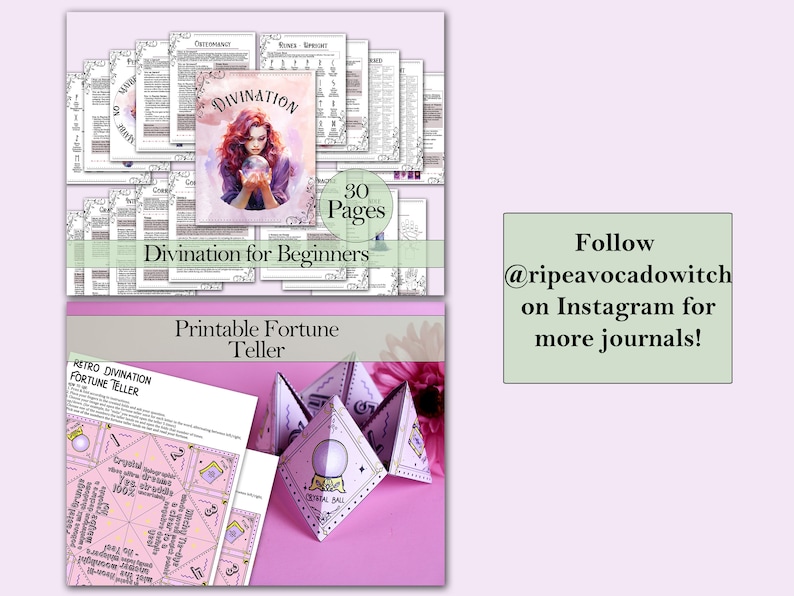 Jogo de adivinhação/pega-piolho para imprimir - Bruxa Vintage | Método de adivinhação nostálgico com instruções - Imprimível imagem 6