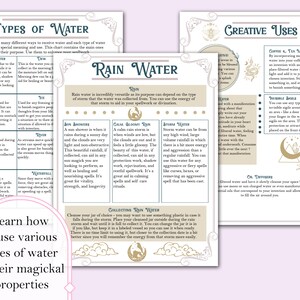 Water Magick Guide | Moon Water, Correspondences, Cleansing, Divination ...
