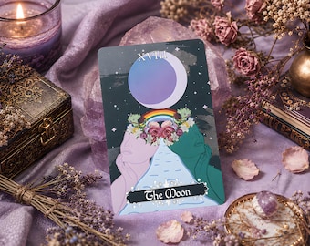 Baraja de Tarot Cosmic Coven con guía y caja / 78 + 1 cartas de tarot de primera calidad, duraderas, fáciles de barajar e inclusivas - Herramientas de adivinación