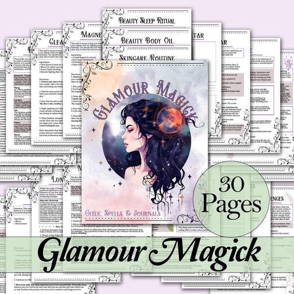 Glamour Magick Book of Shadows Bundle | Rituals, Correspondences, Guide, and More! - Printable Pages