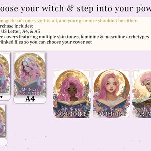 My First Grimoire | Complete Digital Book of Shadows, Divination, Spellwork, Beginner Friendly - Printable Pages & Hyperlinked image 8
