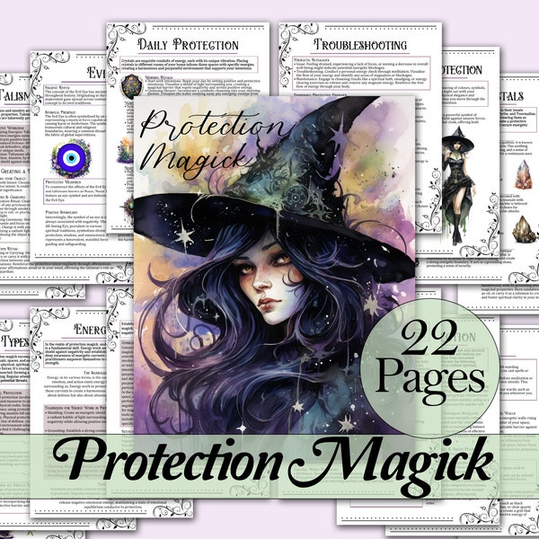 Protection Magick | Personal & Home Shielding, Cleansing, Warding, and More! - Printable Pages