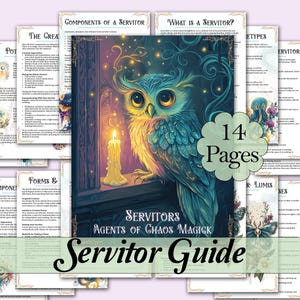 Servitor Guide | Agents of Chaos Magick | Grimoire för att bygga din egen tankeform av kaos, skapelseritual, exempel - Utskrivbara sidor