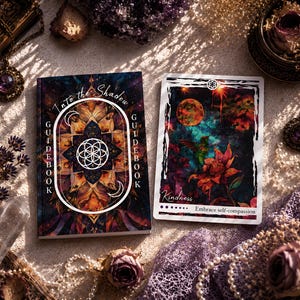 Baraja de cartas del Oráculo del Trabajo con las Sombras con guía y caja / Guía a todo color con preguntas para el diario / Oráculo Into the Shadow imagen 5