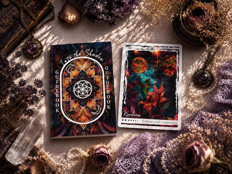 Baraja de cartas del Oráculo del Trabajo con las Sombras con guía y caja / Guía a todo color con preguntas para el diario / Oráculo Into the Shadow imagen 5