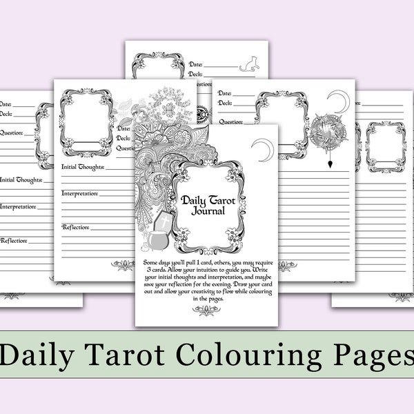 Tarot Journal Printable - Etsy