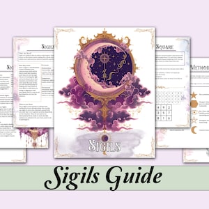 Sigil Magick Anleitung & Arbeitsblätter | Wie Sie Sigil in Ihrer Praxis erstellen und verwenden - druckbares Buch der Schatten Seiten