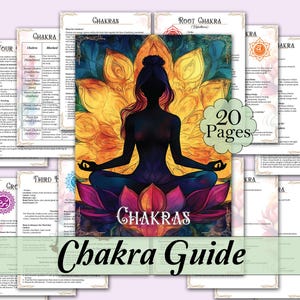 Chakraguide | Hur du öppnar, balanserar och arbetar med dina energicentra | Korrespondenser, affirmationer, dagboksprompter + chakra-fusklapp