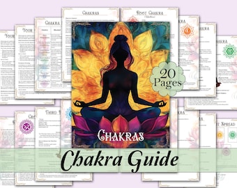 Chakra Guide | How to Open, Balance, & Work With Your Energy Centers | Correspondences, Affirmations, Journal Prompts, + Chakra Cheat Sheet