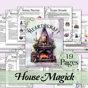 House Magick Book of Shadows Bundle | Cleansing, Warding, Rituals, and More! - Printable Pages