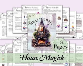 House Magick Book of Shadows Bundle | Cleansing, Warding, Rituals, and More! - Printable Pages
