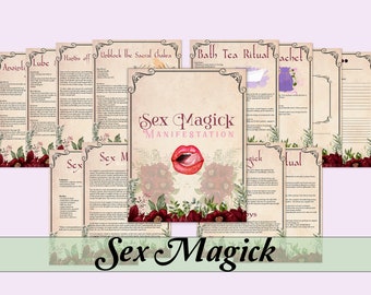 Sex Magic Manifestation Bundle | Spells, Rituals, Sigils and More! - Printable Pages - Vintage Edition