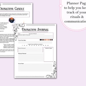 Divination Bundle Book of Shadows Pages Tarot, Scrying, Pendulums ...