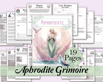 Aphrodite Book of Shadows Bundle | Rituals, Tarot Spreads, Correspondences, and more! - Printable Pages